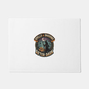 Halloween Witch Pumpkin Night Doormat