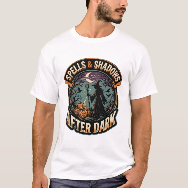 Halloween Witch Pumpkin Night T-Shirt (Front)