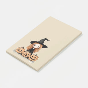 Halloween Witch Pumpkin Notes