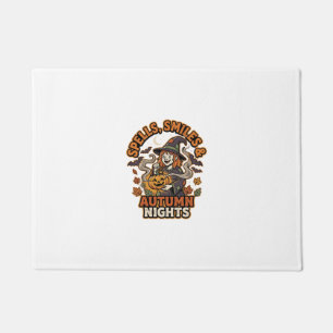 Halloween Witch Pumpkin Vibes Doormat