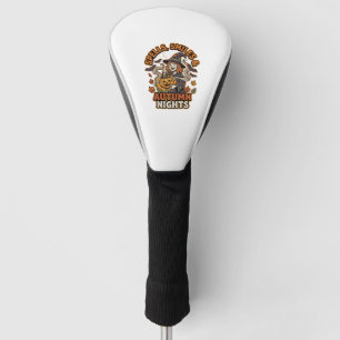Halloween Witch Pumpkin Vibes Golf Head Cover