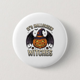Halloween Witch Pumpkin Vintage Bat Shirt_1 6 Cm Round Badge