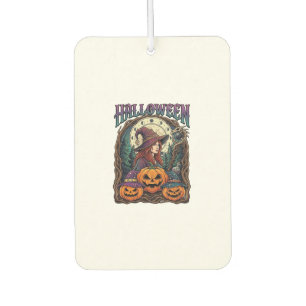 Halloween Witch Pumpkins Moon Phases_1 Car Air Freshener