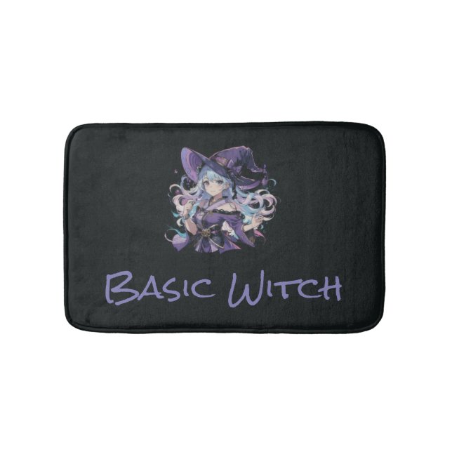 Halloween/Witch/purple  Bath Mat (Front)
