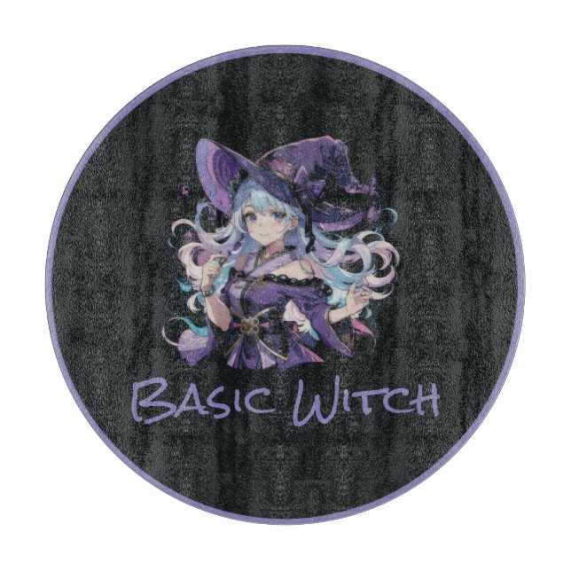 Halloween/Witch/purple  Cutting Board (Front)