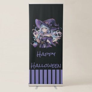 Halloween/Witch/purple  Retractable Banner