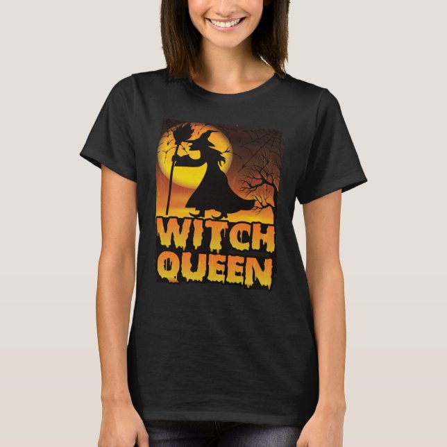 Halloween Witch Queen T-Shirt (Front)