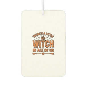 Halloween Witch Quote Vintage Vector Design_1 Car Air Freshener