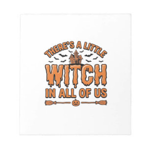 Halloween Witch Quote Vintage Vector Design_1 Notepad