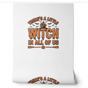 Halloween Witch Quote Vintage Vector Design_1 Wallpaper