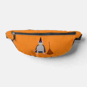 Halloween Witch Rat and Broom Bum Bags