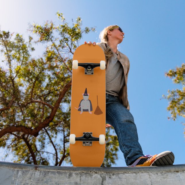 Halloween Witch Rat and Broom Skateboard (Outdoor 1)