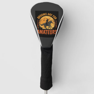 Halloween Witch Rider Horse Brooms Are For Amateur Golf Head Cover