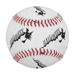 Halloween Witch Riding Broom Thunder_Cove Baseball