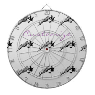 Halloween Witch Riding Broom Thunder_Cove Dartboard