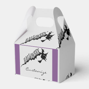 Halloween Witch Riding Broom Thunder_Cove Favour Box