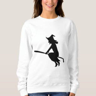 Halloween Witch Riding Golf Club   Golfers Sweatshirt