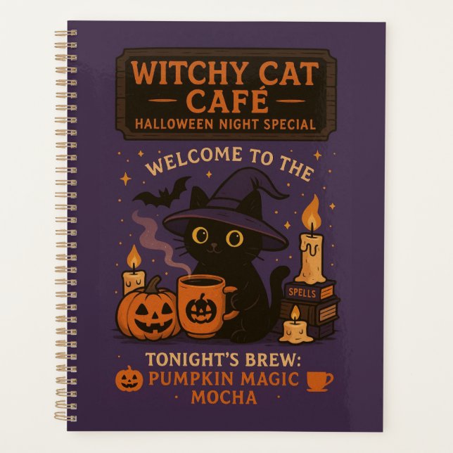  Halloween Witch’s Castle Planner – Magical Night  (Front)