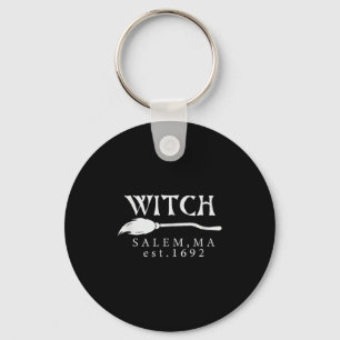 Halloween Witch Salem, Ma Est.1692 Spooky Womens G Key Ring