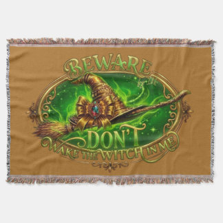 Halloween Witch Saying Cozy All-Year Blanket