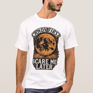 Halloween Witch Shirt Candy Scary Vintage Engravin