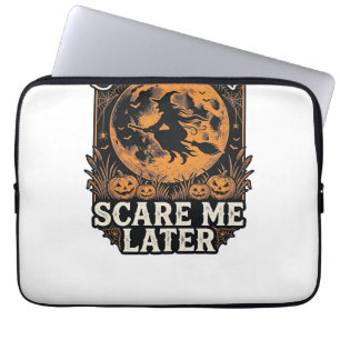 Halloween Witch Shirt Candy Scary Vintage Engravin Laptop Sleeve
