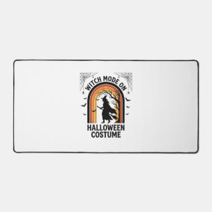 Halloween Witch Shirt Funny Costume Vintage Engrav Desk Mat