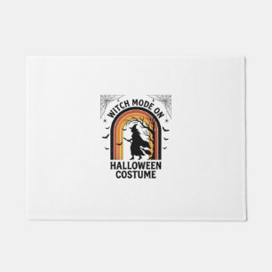 Halloween Witch Shirt Funny Costume Vintage Engrav Doormat