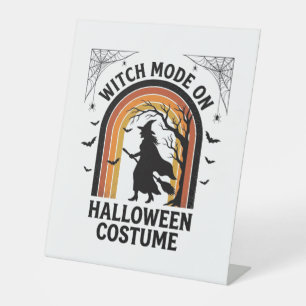 Halloween Witch Shirt Funny Costume Vintage Engrav Pedestal Sign