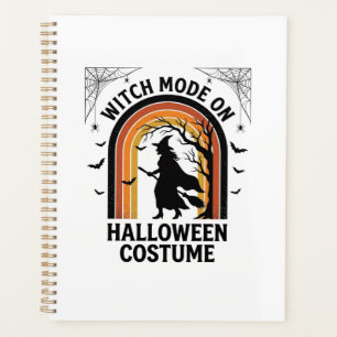 Halloween Witch Shirt Funny Costume Vintage Engrav Planner