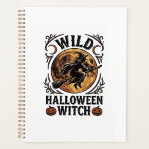 Halloween Witch Shirt Vintage Broom Moon Graphic_1 Planner