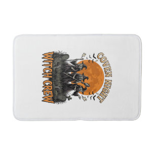 Halloween Witch Shirt Vintage Engraved Coven Night Bath Mat