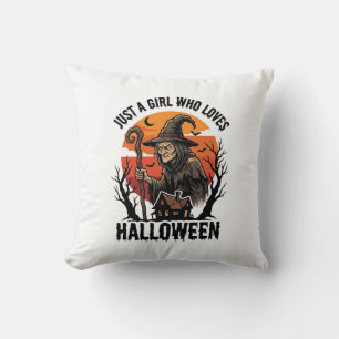 Halloween Witch Shirt Vintage Engraving Costume Ar Cushion