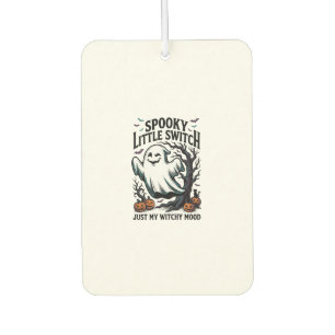 Halloween Witch Shirt Vintage Ghost Humour Design_ Car Air Freshener