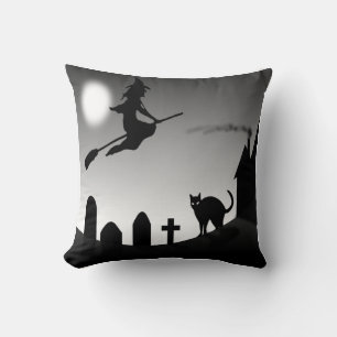 HALLOWEEN WITCH SILHOUETTE CUSHION