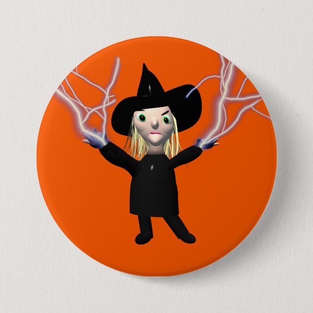 Halloween Witch Spell 7.5 Cm Round Badge (Front)