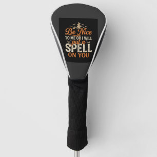 Halloween Witch Spell Graphic_1 Golf Head Cover