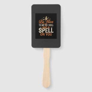 Halloween Witch Spell Graphic_1 Hand Fan