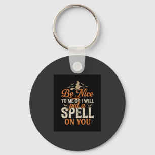 Halloween Witch Spell Graphic_1 Key Ring