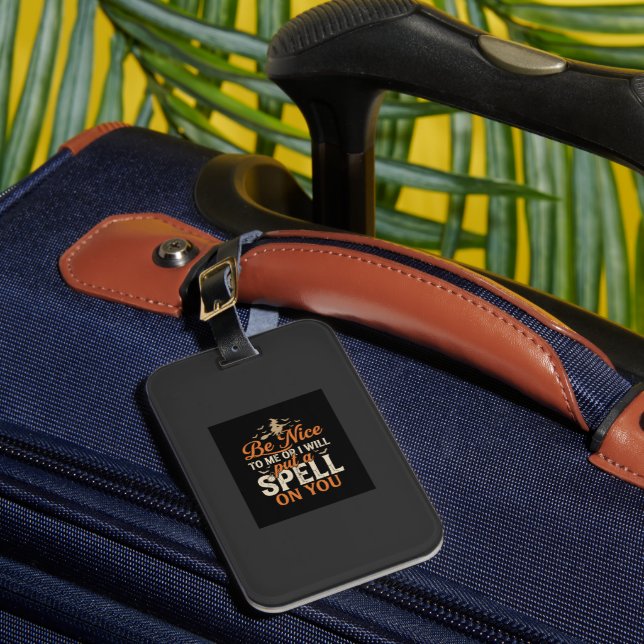 Halloween Witch Spell Graphic_1 Luggage Tag (Front Insitu 1)