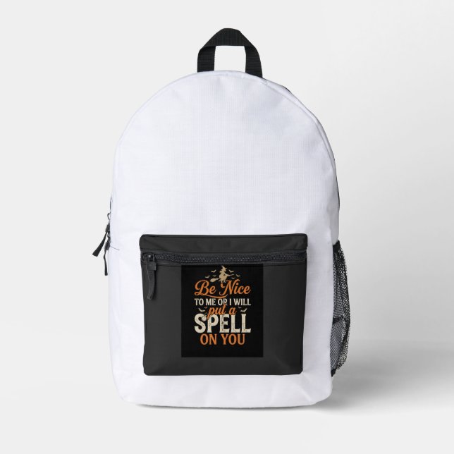Halloween Witch Spell Graphic_1 Printed Backpack (Front)