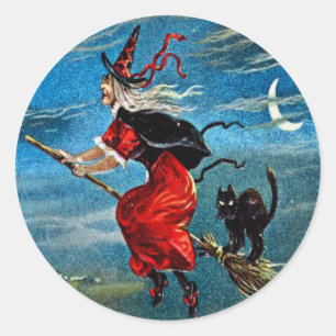Hallowe'en Witch Sticker