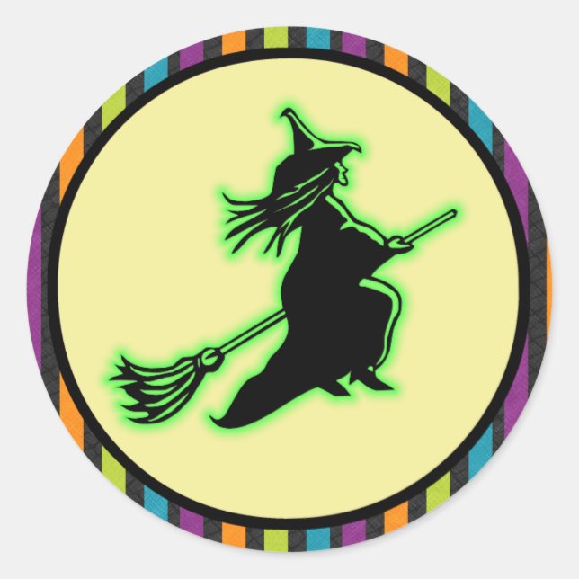 Halloween Witch Stickers (Front)