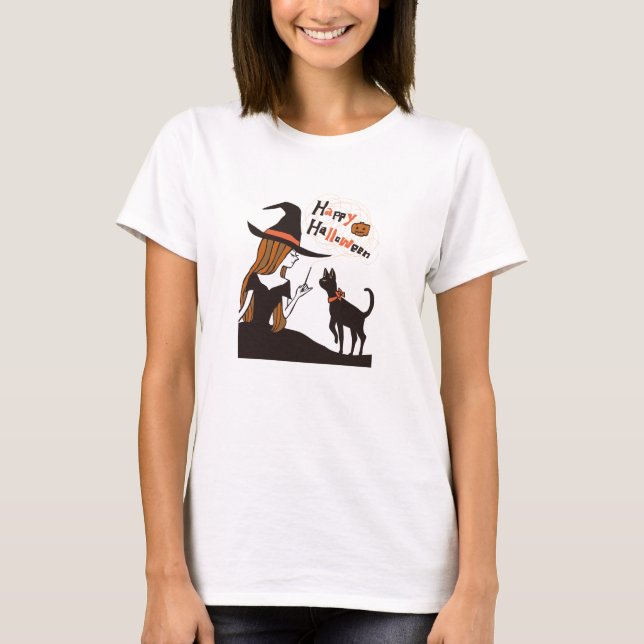 halloween (witch) T-Shirt (Front)