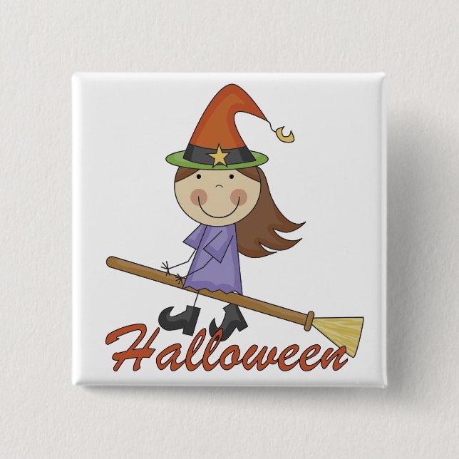 Halloween Witch T-shirts and Gifts 15 Cm Square Badge (Front)