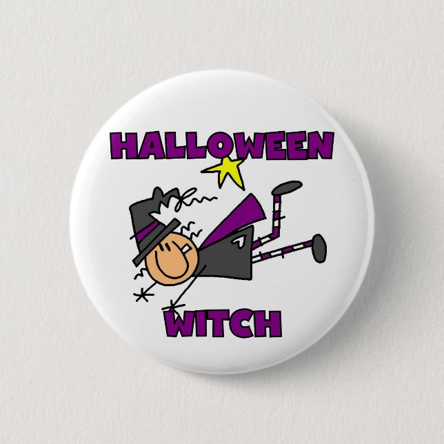 Halloween Witch T-shirts and Gifts 6 Cm Round Badge (Front)