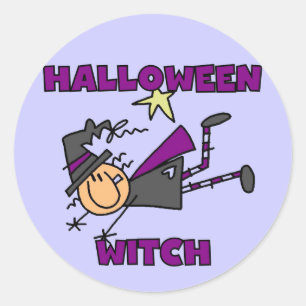 Halloween Witch T-shirts and Gifts Classic Round Sticker