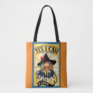 Halloween Witch Themed Tote Bag