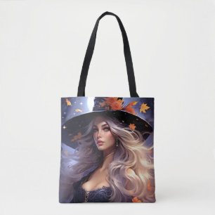 Halloween Witch Tote Bag