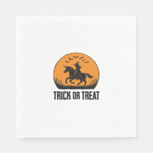 Halloween Witch Trick Or Treat Vintage Moon_1 Napkin